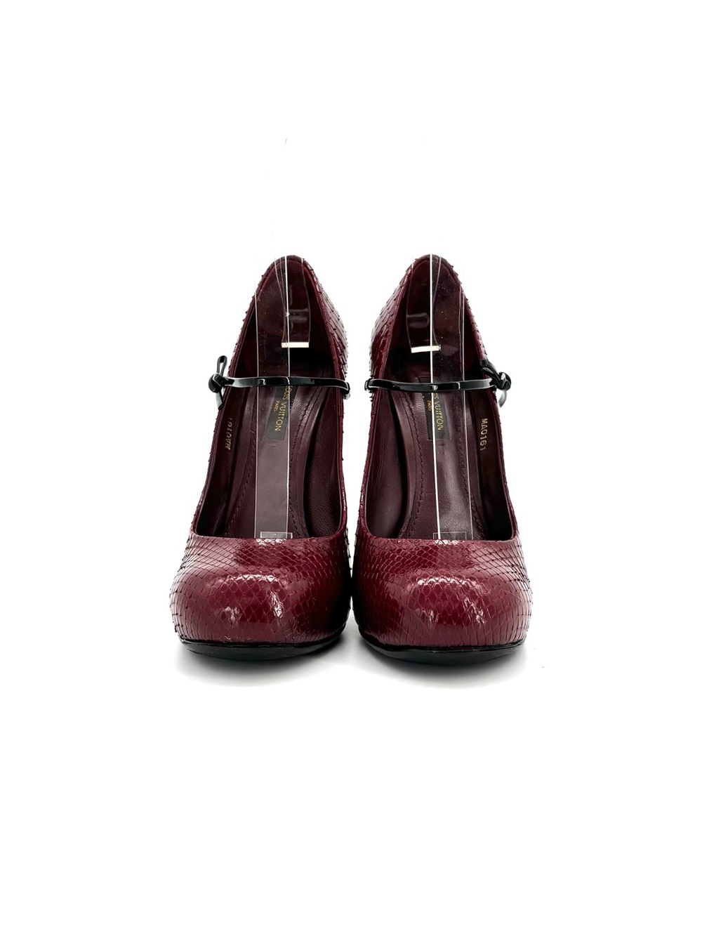 Louis Vuitton Marc Jacobs FW 2011 Fetish Bow Maryjane Snakeskin Pumps 36.5 - Picture 2 of 11
